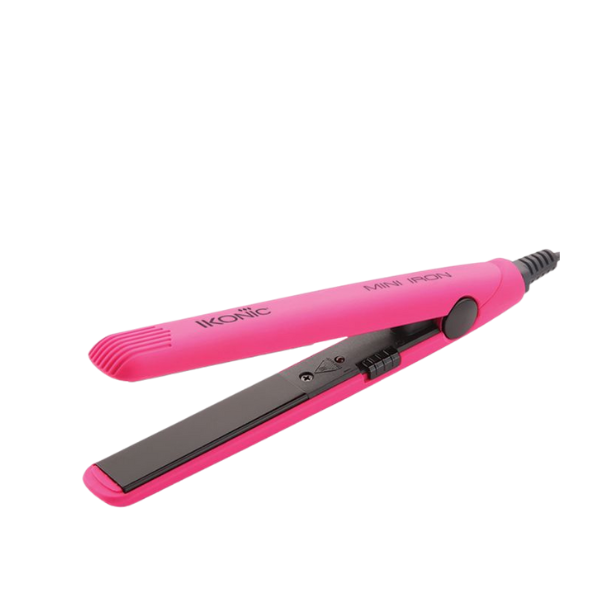 Ikonic Professional Mini Hair Straightener Iron Pink